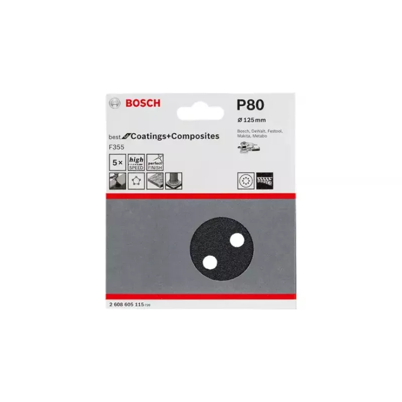 Dischi abrasivi Bosch F355 Best for Coatings and Composites