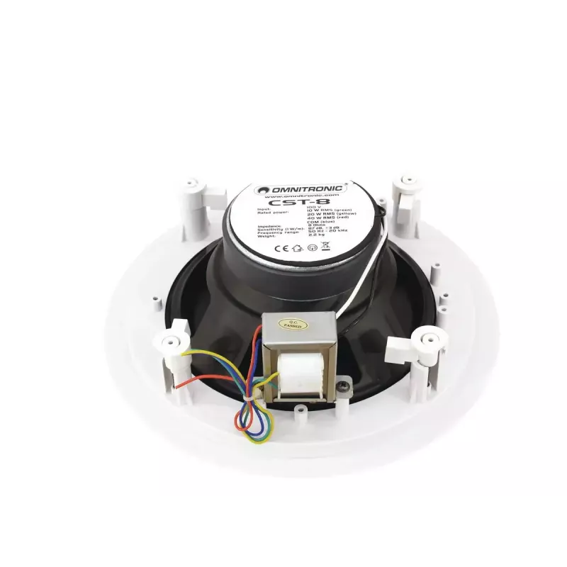 Altoparlante a 2 vie Omnitronic 80710232 bianco con filo 40 W