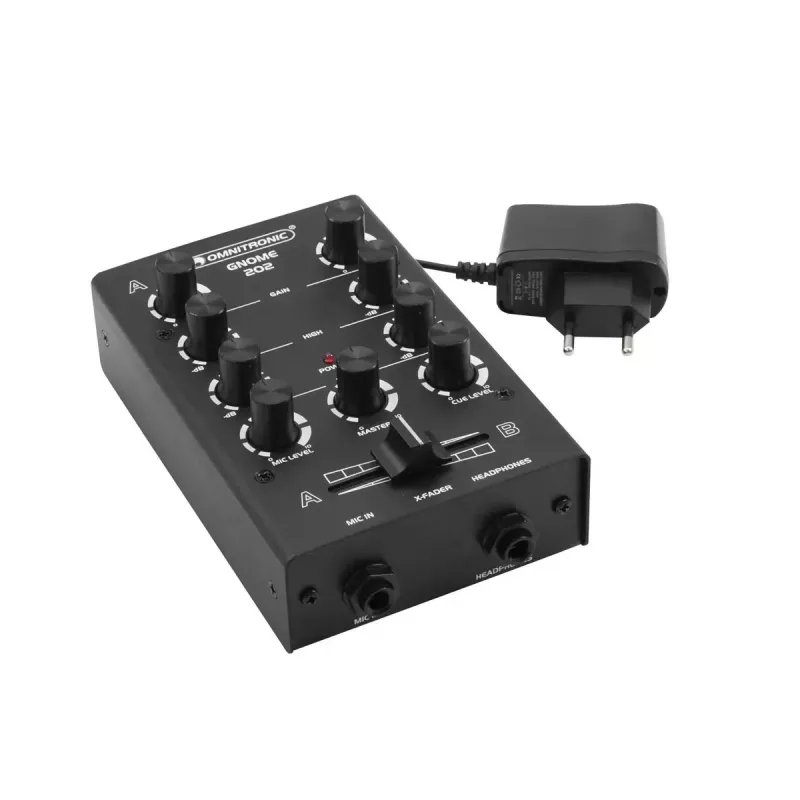 Mixer Omnitronic GNOME-202 2 canali 20 - 20000 Hz nero