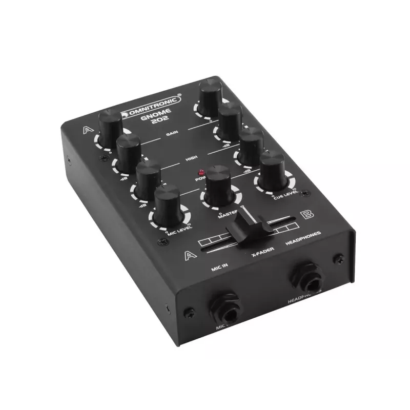 Mixer Omnitronic GNOME-202 2 canali 20 - 20000 Hz nero