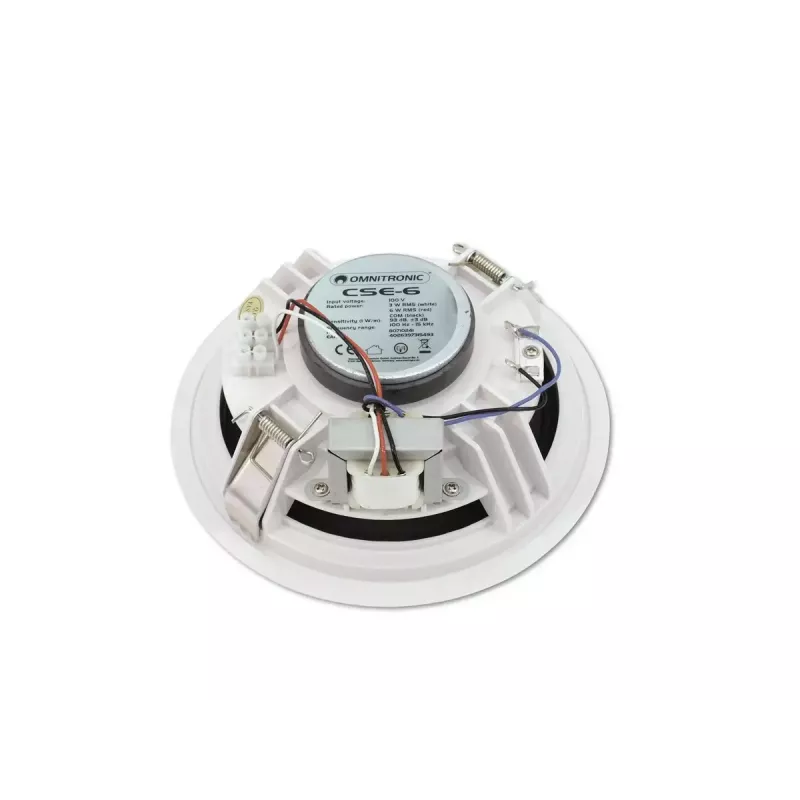 Altoparlante full range Omnitronic 80710241 bianco con filo 6 W