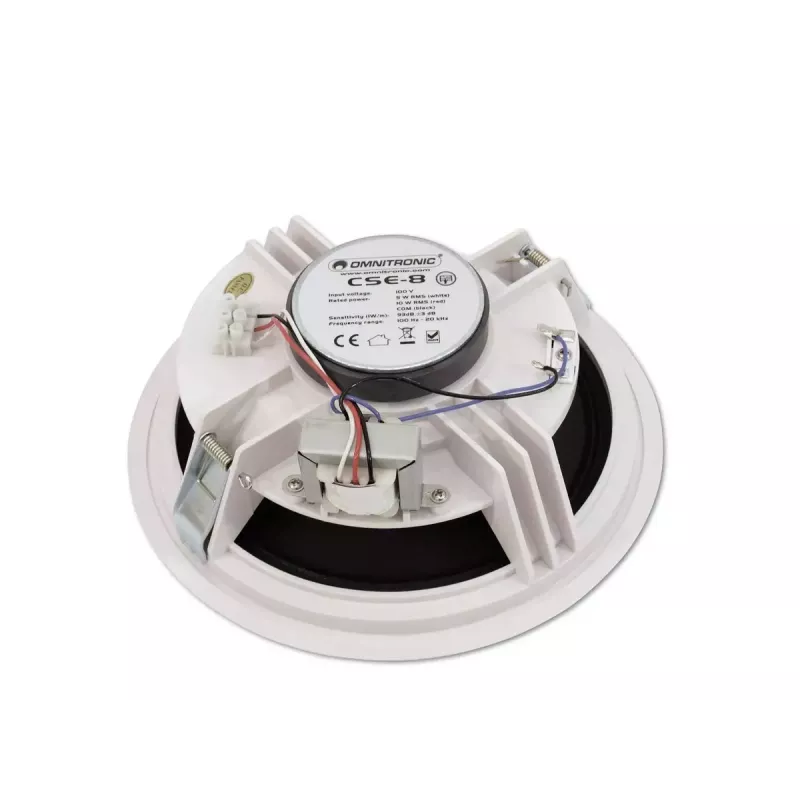 Altoparlante full range Omnitronic 80710242 bianco con filo 10 W