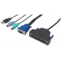 Intellinet cavo VGA a 1 porta per console KVM, porte PS2, USB e VGA