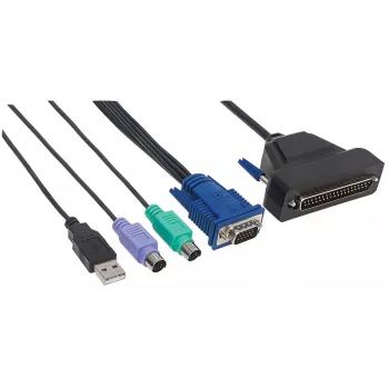 Intellinet cavo VGA a 1 porta per console KVM, porte PS2, USB e VGA