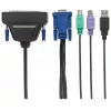 Intellinet cavo VGA a 1 porta per console KVM, porte PS2, USB e VGA