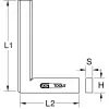 Squadra KS Tools 300.0293 acciaio inox 10 cm 5 mm