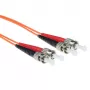 Cavo patch fibra ottica ACT 1,5 metri LSZH multimodale 62.5/125 OM1 duplex con connettori ST
