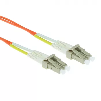 Cavo patch fibra ottica ACT 5 metri LSZH multimodale 62,5/125 OM1 duplex con connettori LC