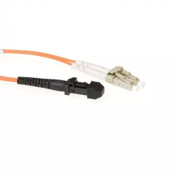 Cavo patch fibra ottica ACT 3 metri LSZH multimodale 62,5/125 OM1 duplex con connettori MTRJ e LC