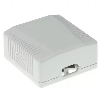 Scatola da parete ACT 2 moduli non schermata CAT5E — 59×29,5×61 mm