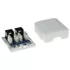 Scatola da parete ACT 2 moduli non schermata CAT5E — 59×29,5×61 mm