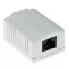 Scatola da parete ACT 1 porta non schermata CAT6, 39×54×29,5 mm