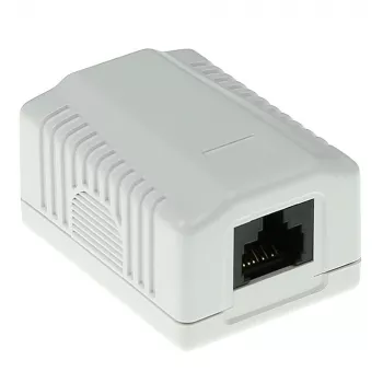 Scatola da parete ACT 1 porta non schermata CAT6, 39×54×29,5 mm
