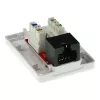 Scatola da parete ACT 1 porta non schermata CAT6, 39×54×29,5 mm