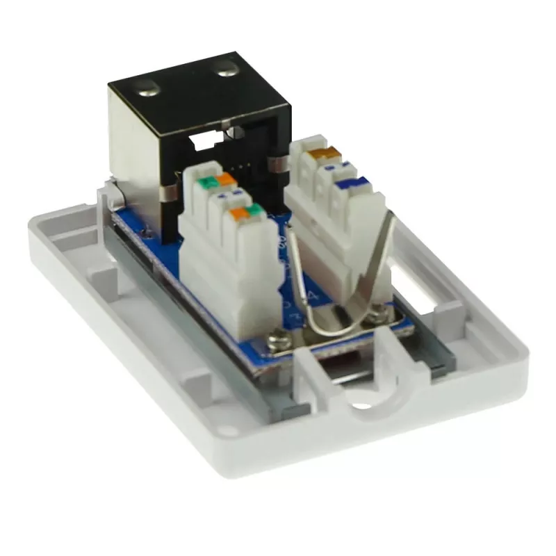 ACT FA5005 scatola da superficie, 1 porta, CAT5E, schermata