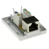 Scatola da parete schermata ACT CAT6, 1 porta, 39×54×29,5 mm