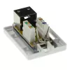 Scatola da parete schermata ACT CAT6, 1 porta, 39×54×29,5 mm