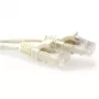 Cavo patch ACT avorio 30 metri U/UTP CAT6 con protezione anti-piega e connettori RJ45