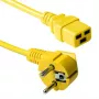 ACT cavo di alimentazione spina CEE 7/7 (angolare) - C19 giallo 1,2 m
