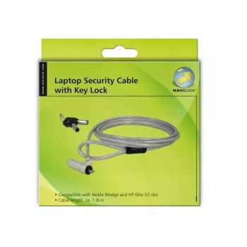 Cavo di sicurezza Navilock 20654 argento 1,8 m