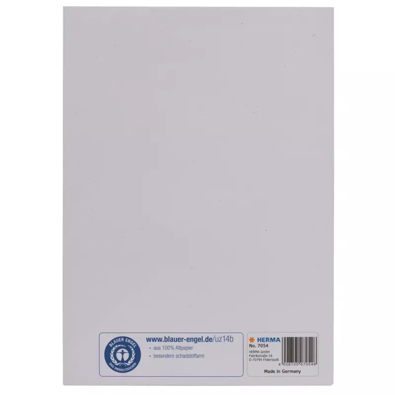 Copertina per riviste/libri HERMA 7054 bianco