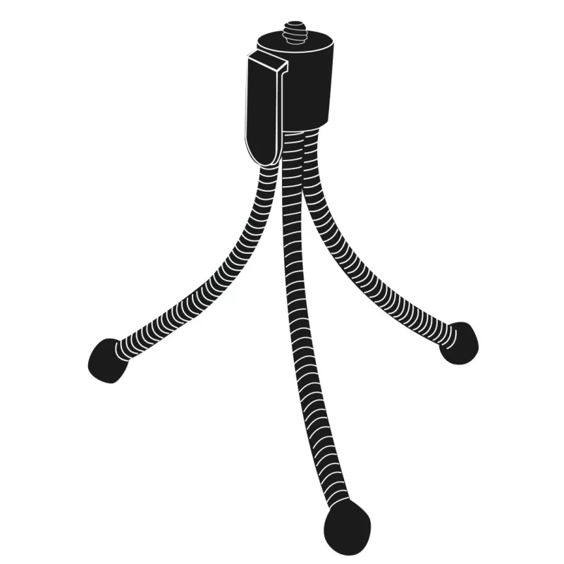 Treppiede Flexi Hama per fotocamere digitali/a film 3 gambe nero