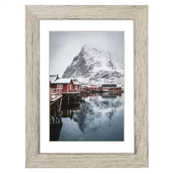 Hama Oslo cornice singola grigio, pino