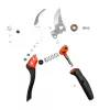 Cesoia da giardino a bypass Bahco PXR-M2 nero rosso acciaio inox