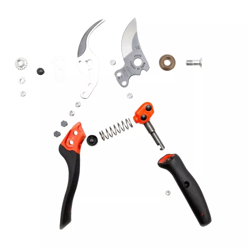 Cesoia da giardino a bypass Bahco PXR-M2 nero rosso acciaio inox