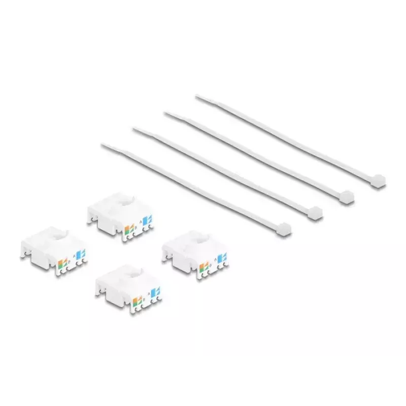 Delock 86050 modulo Keystone presa RJ45 Cat.6A STP, confezione da 4