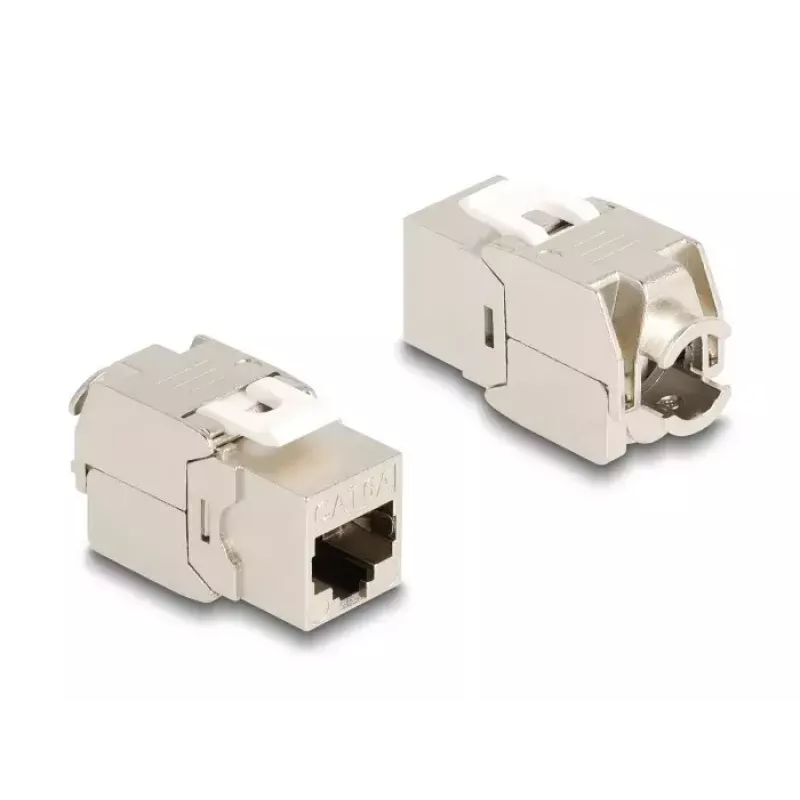 Delock 86050 modulo Keystone presa RJ45 Cat.6A STP, confezione da 4