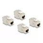 Delock 86050 modulo Keystone presa RJ45 Cat.6A STP, confezione da 4