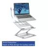 Supporto per laptop ACT AC8135 alluminio grigio regolabile in altezza in modo continuo