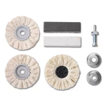 Set KWB 485300 utensile rotante accessori lucidatura nero metallizzato bianco