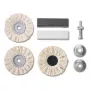 Set KWB 485300 utensile rotante accessori lucidatura nero metallizzato bianco