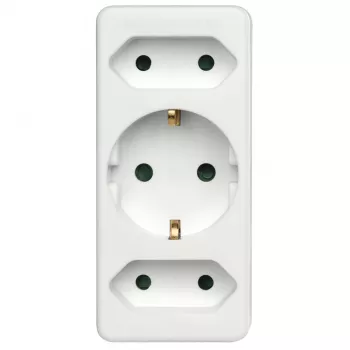 Hama 00223215 prolunga elettrica 3 uscite AC per interni bianco