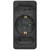 Hama 00223216 prolunga elettrica 3 uscite AC per interni nero