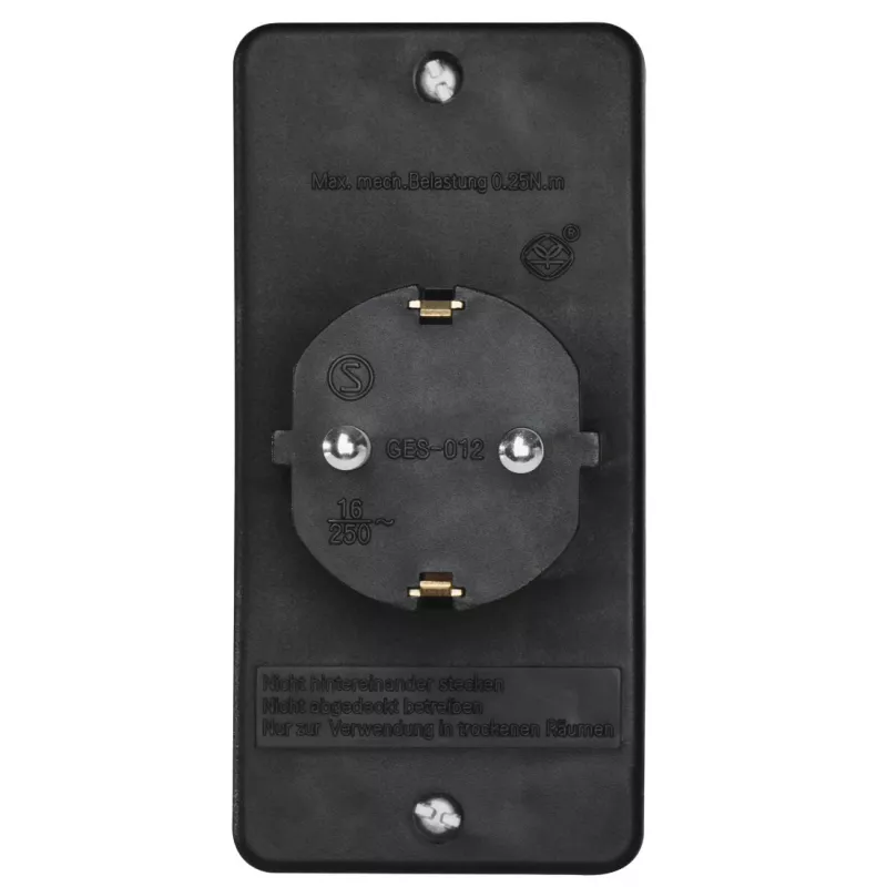 Hama 00223216 prolunga elettrica 3 uscite AC per interni nero
