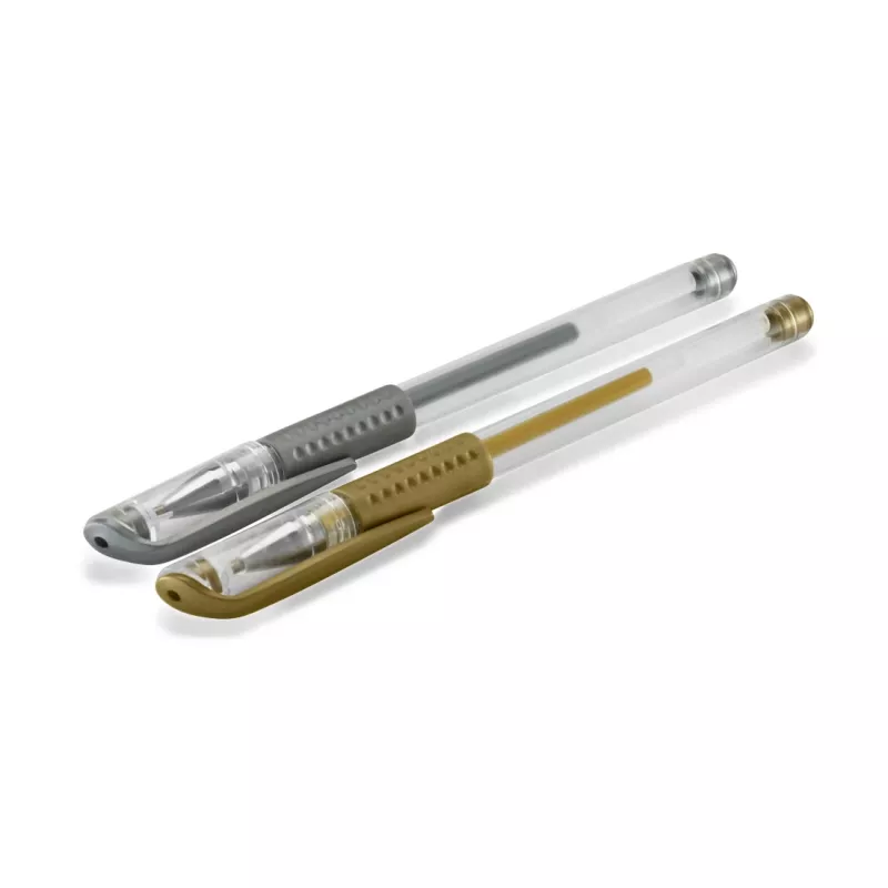 Hama Classic penna gel con cappuccio oro, argento 2 pz.