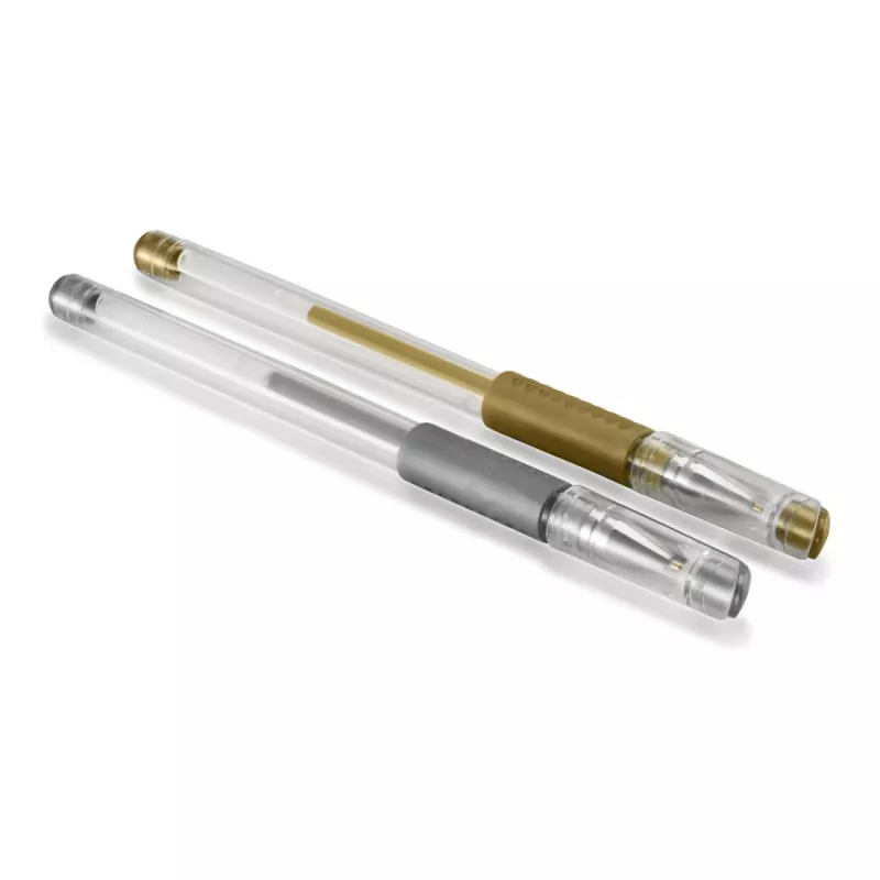 Hama Classic penna gel con cappuccio oro, argento 2 pz.