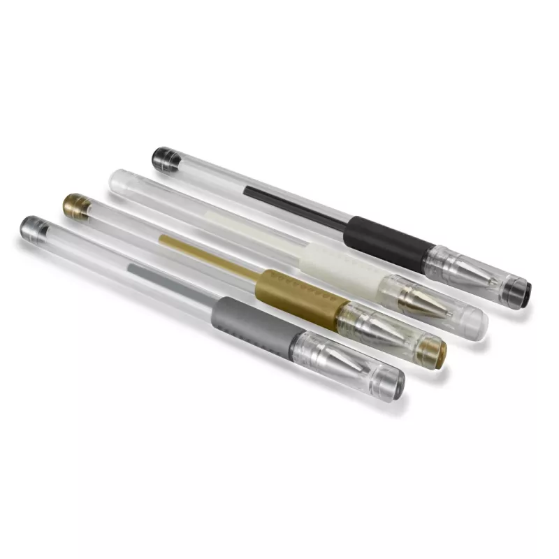 Hama Classic penna gel con cappuccio nero, oro, argento, bianco 4 pezzi