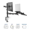 ACT AC8305 supporto per notebook e braccio per monitor, 15,6 pollici (39,6 cm), nero