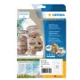 Etichetta adesiva HERMA 10752 rettangolare permanente marrone 640 pezzi