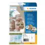 Etichette adesive HERMA 10755 rettangolare permanente marrone 160 pezzi