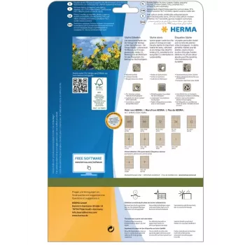 HERMA 10756 etichetta adesiva rettangolare permanente marrone 80 pezzi