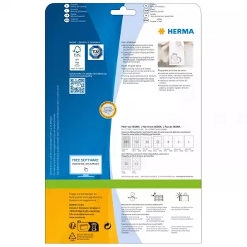 HERMA 10791 etichette adesive cuore permanente bianco 120 pezzi