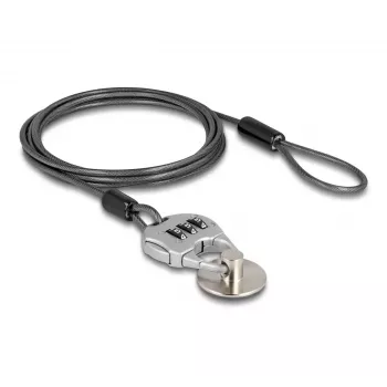 Cavo di sicurezza Navilock 20657 nero 1,8 m lucchetto a combinazione