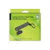 Cavo di sicurezza Navilock 20917 nero 1,8 m lucchetto a chiave