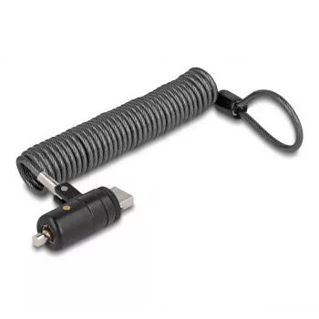Cavo di sicurezza Navilock 20917 nero 1,8 m lucchetto a chiave