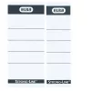 Etichetta Elba 400087754 10 pezzi nero bianco rettangolare 5x2,5 cm
